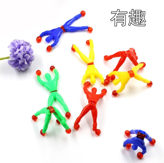 Wall Climbing Man Sticky Spider-Man Wall Climbing Superman Wall Climbing Man 2 Yuan Shop Traditional Toy Wall Climbing Spider Man