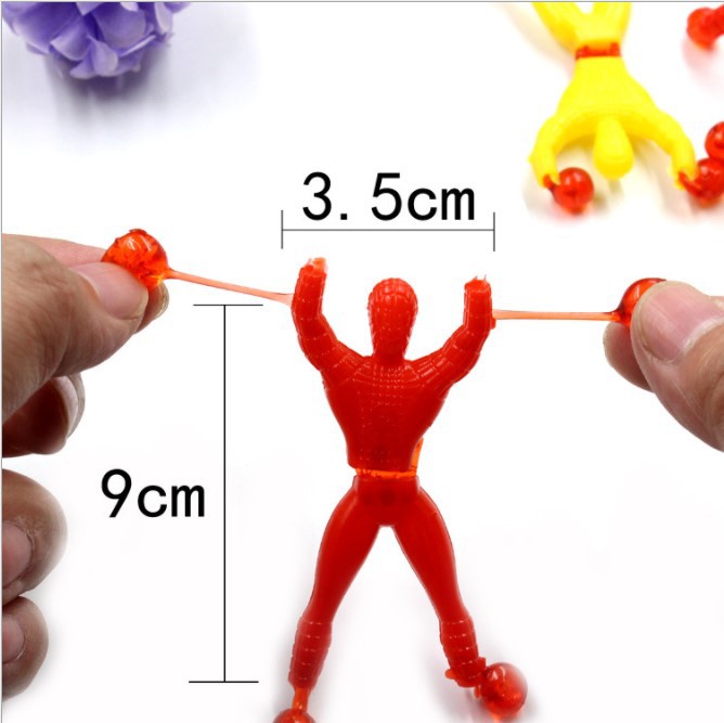 Wall Climbing Man Sticky Spider-Man Wall Climbing Superman Wall Climbing Man 2 Yuan Shop Traditional Toy Wall Climbing Spider Man