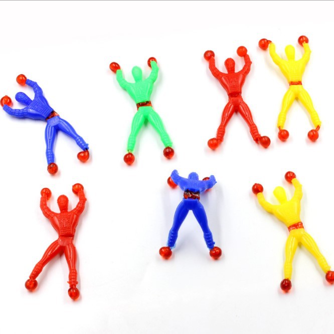 Wall Climbing Man Sticky Spider-Man Wall Climbing Superman Wall Climbing Man 2 Yuan Shop Traditional Toy Wall Climbing Spider Man