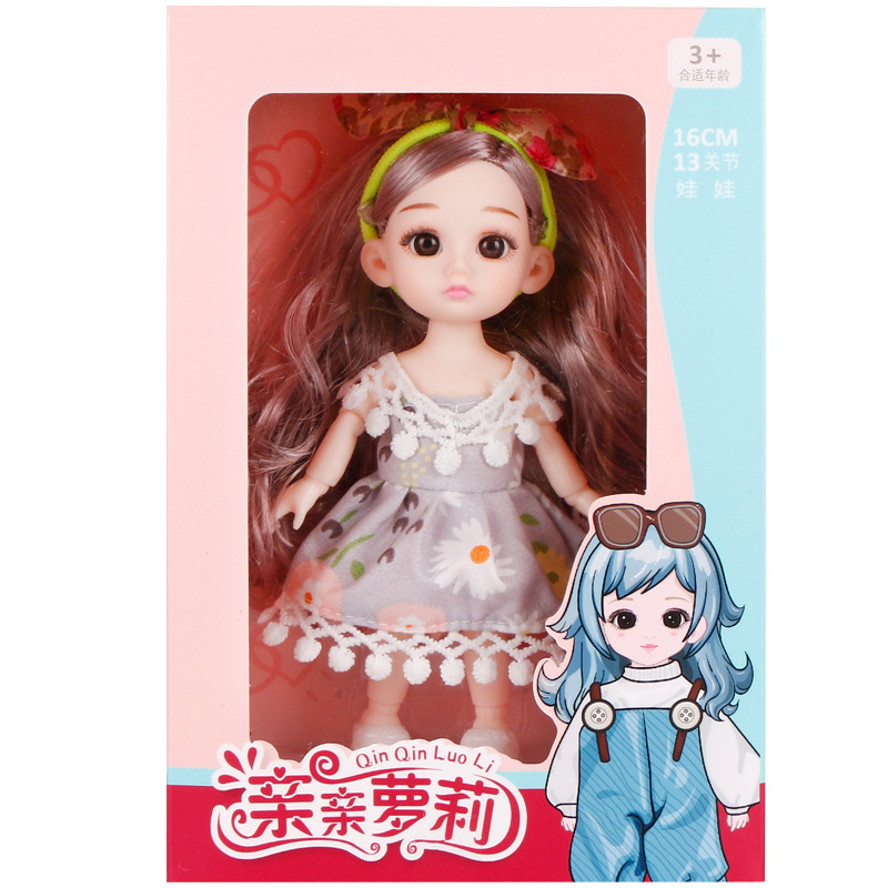 Boutique Lolita Little Barbie Doll Doll Set Princess 3D Real Eye Doll Baby Girls&#039; Toy