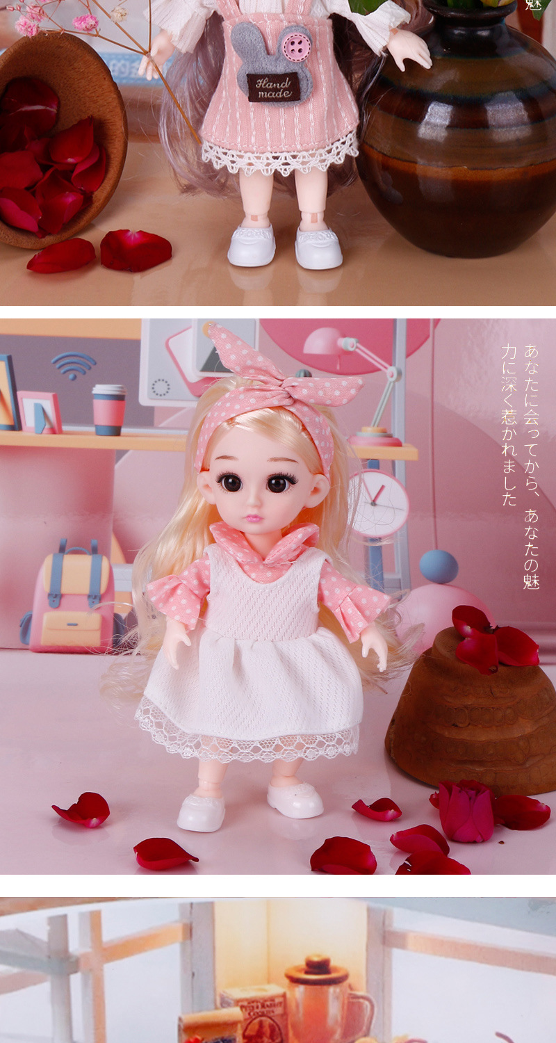 Boutique Lolita Little Barbie Doll Doll Set Princess 3D Real Eye Doll Baby Girls' Toy Boutique Lolita Little Barbie Doll Doll Set Princess 3D Real Eye Doll Baby Girls' Toy