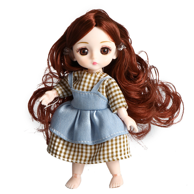 Toys for Little Girls Gift Box Ob11 Mini Dress Princess Joint BJD Doll 16cm Simulation Barbie Doll