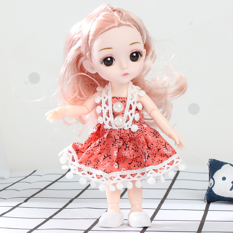 Toys for Little Girls Gift Box Ob11 Mini Dress Princess Joint BJD Doll 16cm Simulation Barbie Doll Toys for Little Girls Gift Box Ob11 Mini Dress Princess Joint BJD Doll 16cm Simulation Barbie Doll