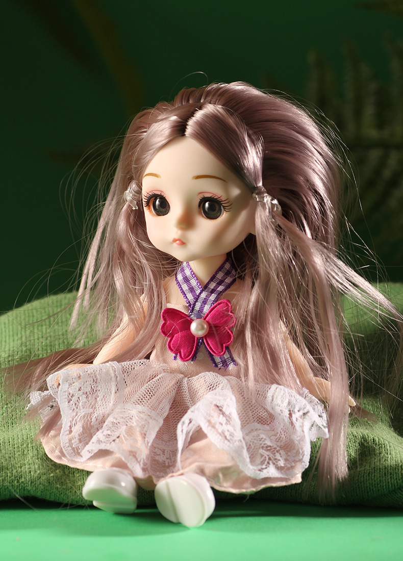 Toys for Little Girls Gift Box Ob11 Mini Dress Princess Joint BJD Doll 16cm Simulation Barbie Doll Toys for Little Girls Gift Box Ob11 Mini Dress Princess Joint BJD Doll 16cm Simulation Barbie Doll