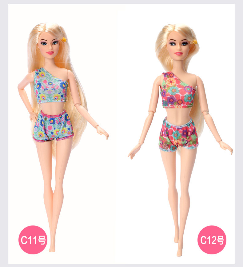 11-Inch Barbie Doll Clothes 30cm Doll Can Wear Swimsuits Bikini Suit Fashion Toy Costume Wholesale