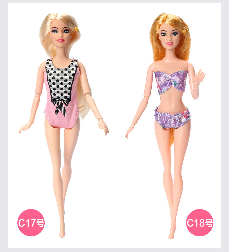 11-Inch Barbie Doll Clothes 30cm Doll Can Wear Swimsuits Bikini Suit Fashion Toy Costume Wholesale