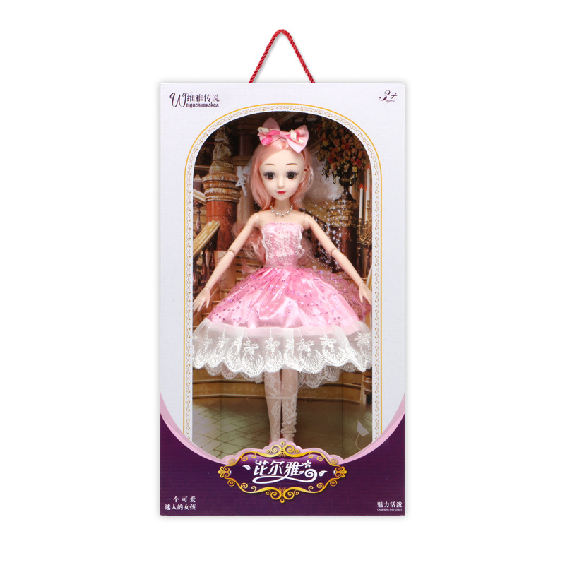 Oversized Plaid Barbie Doll Gift Set Girl Princess Simulation Children&#039;s Toys Single Large Doll