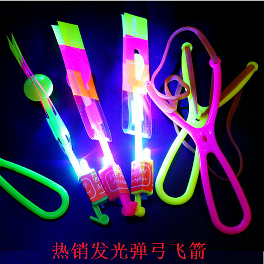 Luminous Slingshot Rocket Volume Express Blue Light Flying Sword Night Market Stall Toy Small Toy Wholesale Manufacturer Luminous Slingshot Rocket Volume Express Blue Light Flying Sword Night Market Stall Toy Small Toy Wholesale Manufacturer