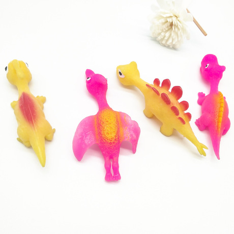 Creative Dinosaur Finger Flipping Decompression Toy TPR Soft Rubber Finger Slingshot Children&#039;s New Exotic Toys