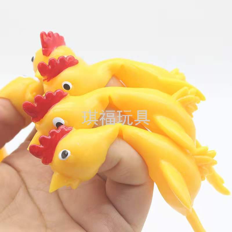 Factory Direct Sales Catapult Turkey Hot Sale Turkey Slingshot TPR Soft Rubber Slingshot Toy Vent Trick Chicken Toy