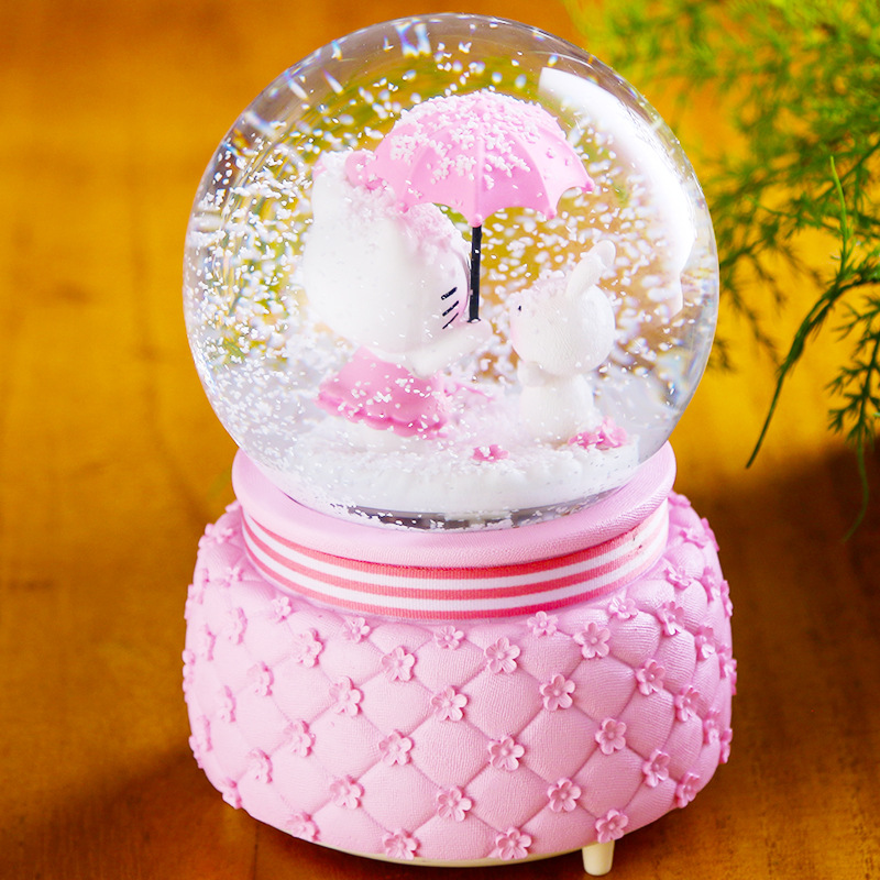 Grocery Creative Home Cat Crystal Ball Music Box Luminous Girl Heart Present to Girl for Birthdays and Valentine's Days Gift Decoration Grocery Creative Home Cat Crystal Ball Music Box Luminous Girl Heart Present to Girl for Birthdays and Valentine's Days Gift Decoration