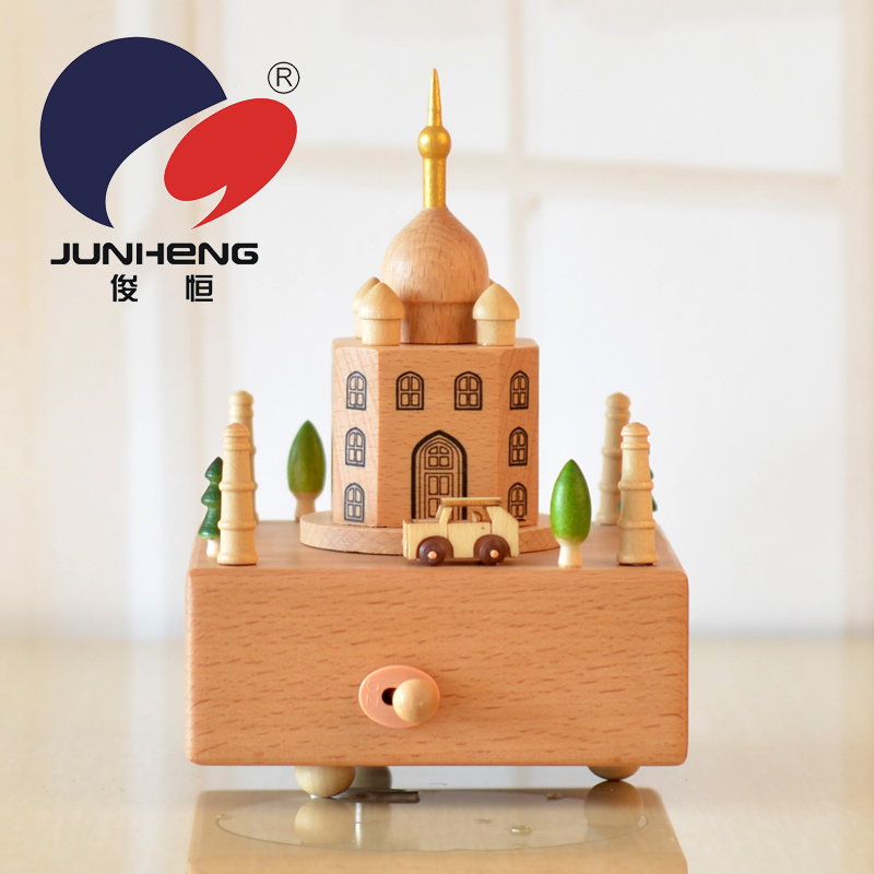 Amazon Spot Thailand Taijiling Music Box Gift Gift Gift Gift Music Box Wooden Craftwork Lettering Customization