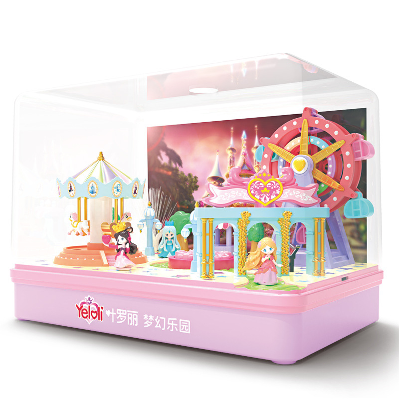 Ye Luoli Neverland Ranch Music Box Night Lolita Ice Princess Carousel Children New Year Gift Toys Girl