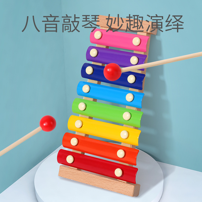 Factory Direct Sales Wooden Toy Music Box Percussion Piano Children's Toy Toddler Enlightening Early Education Xylophone Percussion Instrument Factory Direct Sales Wooden Toy Music Box Percussion Piano Children's Toy Toddler Enlightening Early Education Xylophone Percussion Instrument