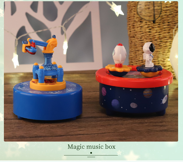 New Children's Toy Astronaut Rotating Music Station Morphite Ocean Dock Music Box Gift Decoration New Children's Toy Astronaut Rotating Music Station Morphite Ocean Dock Music Box Gift Decoration