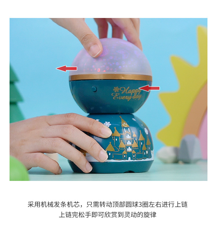 Light Projection Carousel Music Box Music Box Cake Decorative Ornaments Children's Birthday Gifts Holiday Decoration Light Projection Carousel Music Box Music Box Cake Decorative Ornaments Children's Birthday Gifts Holiday Decoration
