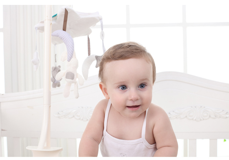 Baby Toys Five-Pointed Star Plush Rabbit Bear Rotating Music Bedside Bell Music Box Bed Bell Baby Toys Five-Pointed Star Plush Rabbit Bear Rotating Music Bedside Bell Music Box Bed Bell