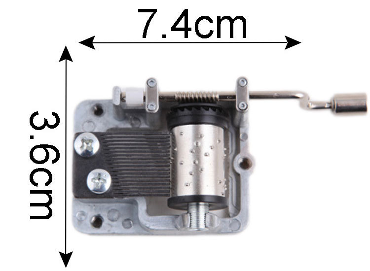 Music Box Accessories Ordinary Hand-Cranking Movement Metal Rocker Music Bell Movement Inner Rotating Music Box Movement Parts Music Box Accessories Ordinary Hand-Cranking Movement Metal Rocker Music Bell Movement Inner Rotating Music Box Movement Parts