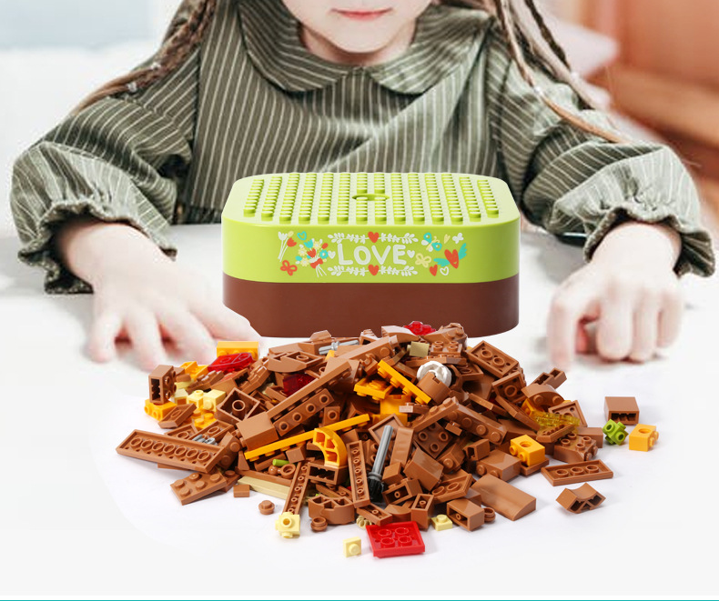 Jiaqi Building Blocks Music Box Creative Decoration Assembly Street View Building Blocks Christmas Holiday Gift Valentine's Day Trendy Toys Jiaqi Building Blocks Music Box Creative Decoration Assembly Street View Building Blocks Christmas Holiday Gift Valentine's Day Trendy Toys