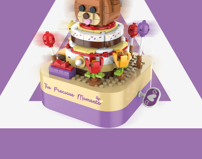Jiaqi Building Blocks Music Box Creative Decoration Assembly Street View Building Blocks Christmas Holiday Gift Valentine's Day Trendy Toys Jiaqi Building Blocks Music Box Creative Decoration Assembly Street View Building Blocks Christmas Holiday Gift Valentine's Day Trendy Toys