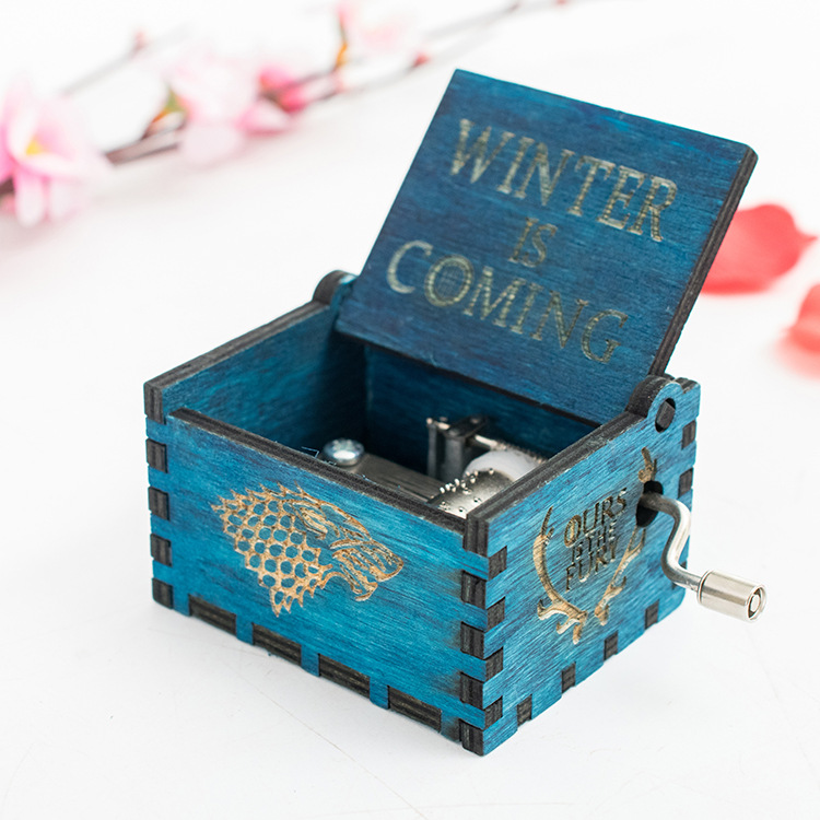 Creative Home Music Box Wooden Handicraft Modern Minimalist 008 Rights Game Music Box Factory Direct Sales Batch