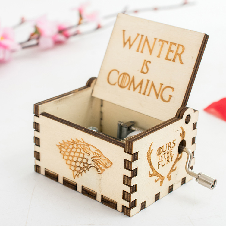 Creative Home Music Box Wooden Handicraft Modern Minimalist 008 Rights Game Music Box Factory Direct Sales Batch