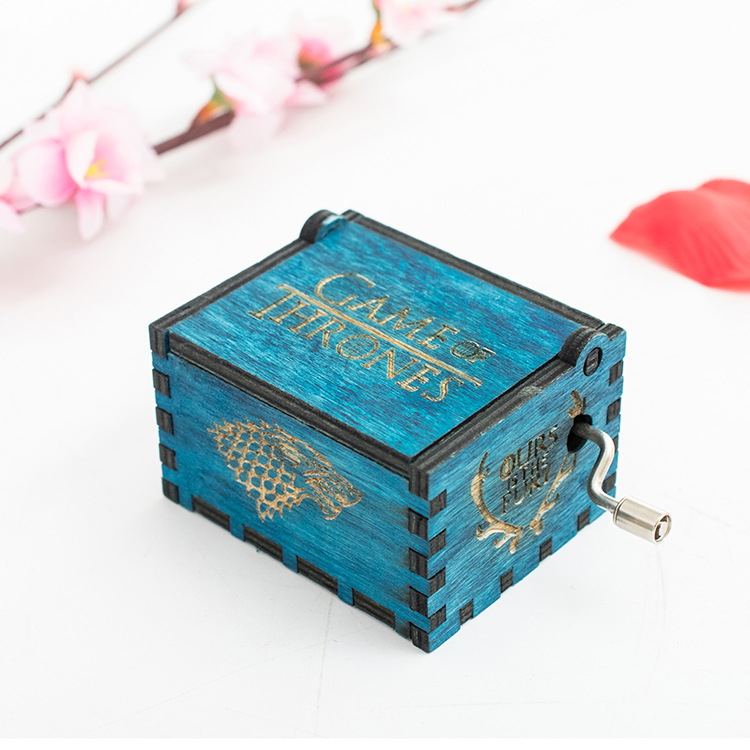 Creative Home Music Box Wooden Handicraft Modern Minimalist 008 Rights Game Music Box Factory Direct Sales Batch