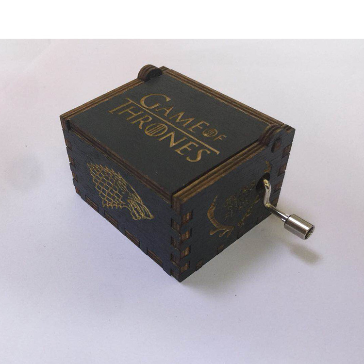 Creative Home Music Box Wooden Handicraft Modern Minimalist 008 Rights Game Music Box Factory Direct Sales Batch