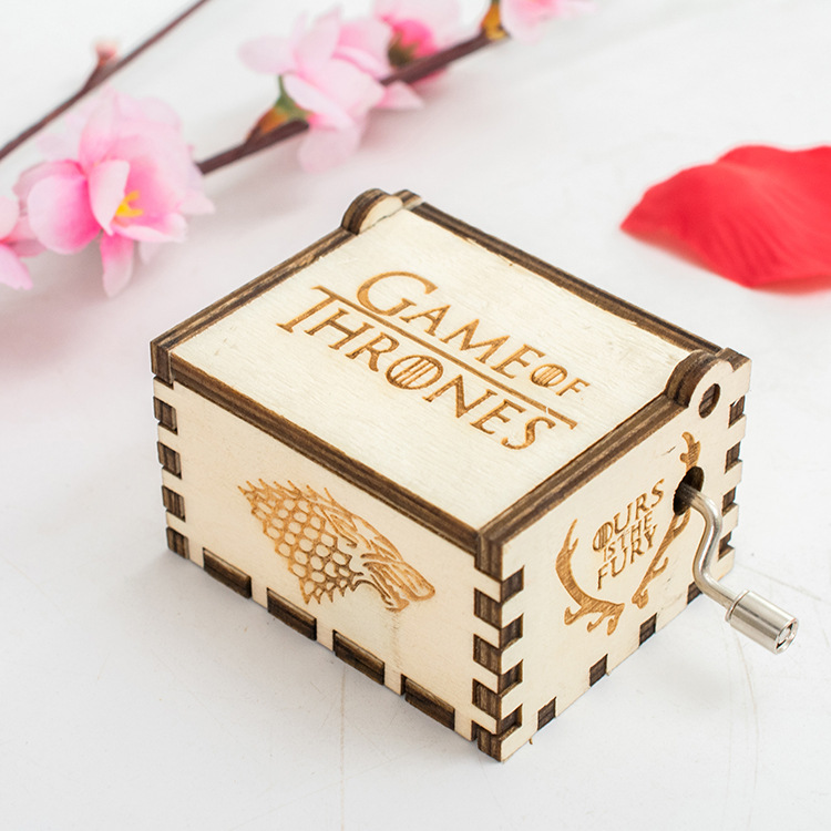 Creative Home Music Box Wooden Handicraft Modern Minimalist 008 Rights Game Music Box Factory Direct Sales Batch
