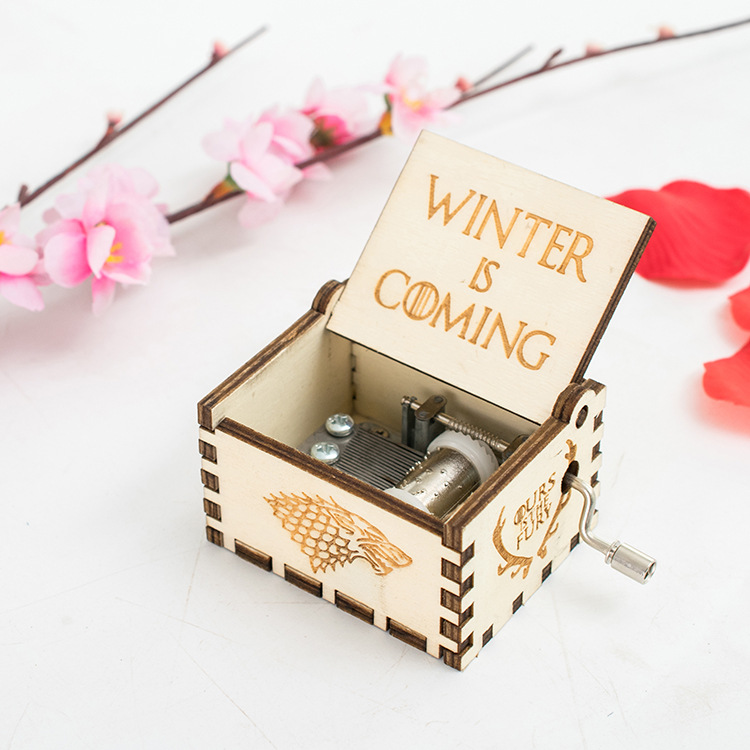 Creative Home Music Box Wooden Handicraft Modern Minimalist 008 Rights Game Music Box Factory Direct Sales Batch