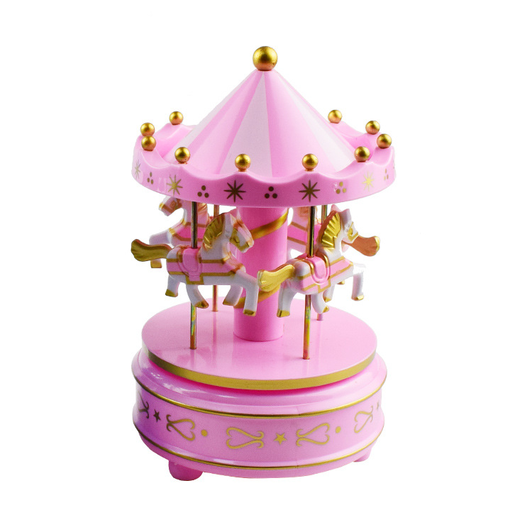 Carousel Music Box Children&#039;s Creative Toy Music Box Cake Baking Decoration Christmas Decoration Birthday Gift