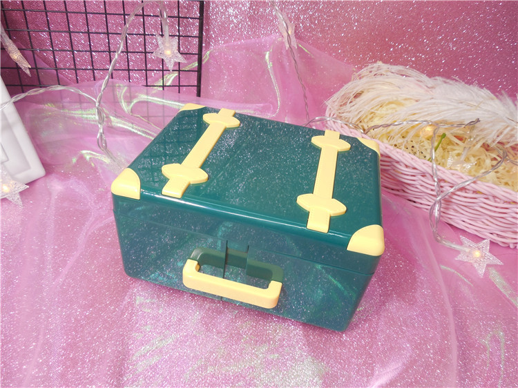 Retro girl heart birthday music box girls gift bestie girls children's suitcase music box Retro girl heart birthday music box girls gift bestie girls children's suitcase music box