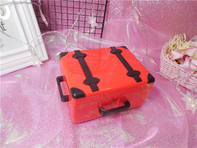 Retro girl heart birthday music box girls gift bestie girls children's suitcase music box Retro girl heart birthday music box girls gift bestie girls children's suitcase music box