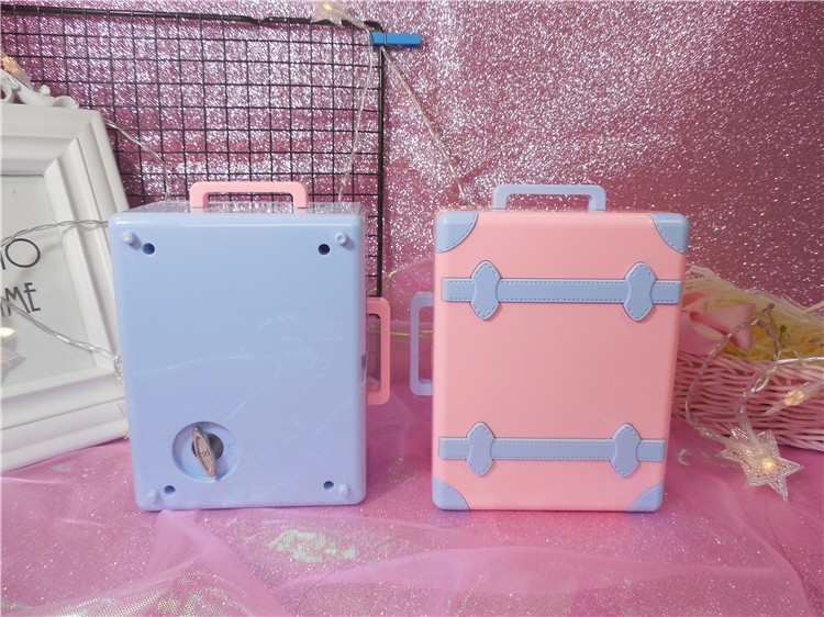 Retro girl heart birthday music box girls gift bestie girls children's suitcase music box Retro girl heart birthday music box girls gift bestie girls children's suitcase music box