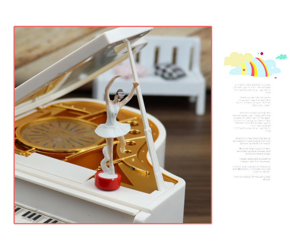 Dancing Girl Piano Music Box Rotating Ballet Music Box Valentine's Day Gift Creative Student Birthday Small Gift Dancing Girl Piano Music Box Rotating Ballet Music Box Valentine's Day Gift Creative Student Birthday Small Gift
