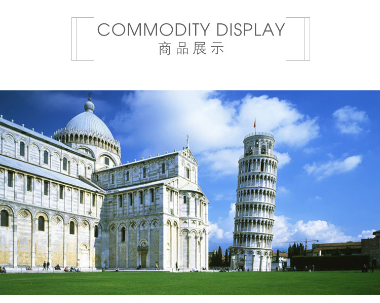 Customizable Logo Factory Direct Sales Beech Crafts Handmade Pizza Leaning Tower Music Box Music Box Small Music Bell
