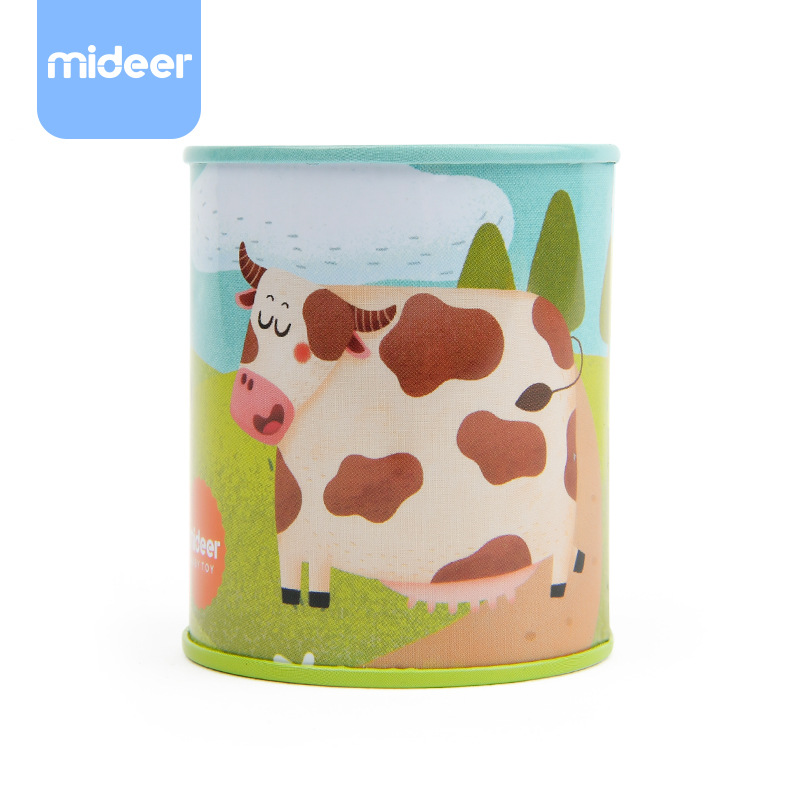 Mideer Milu New Toy Children&#039;s Hand Music Box Rotating Iron Sheet Acoustic Can Musical Instrument Factory Direct Sales