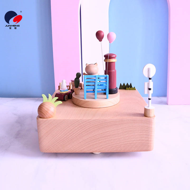 Cat's Sky City Music Box Wooden Mechanical Music Box Birthday Gift Wedding Gift Love Ferris Wheel Cat's Sky City Music Box Wooden Mechanical Music Box Birthday Gift Wedding Gift Love Ferris Wheel