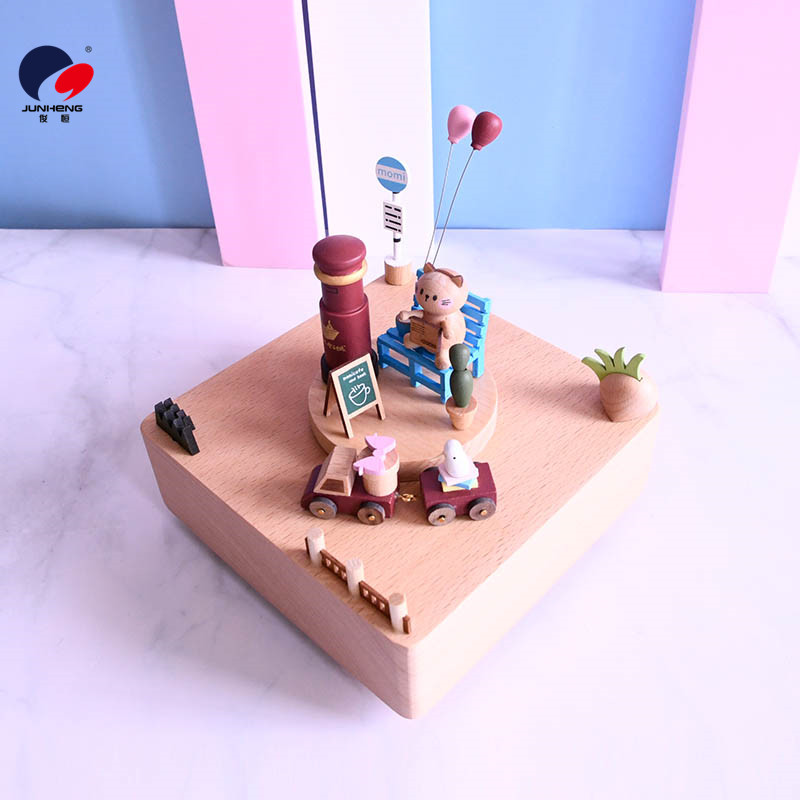 Cat's Sky City Music Box Wooden Mechanical Music Box Birthday Gift Wedding Gift Love Ferris Wheel Cat's Sky City Music Box Wooden Mechanical Music Box Birthday Gift Wedding Gift Love Ferris Wheel