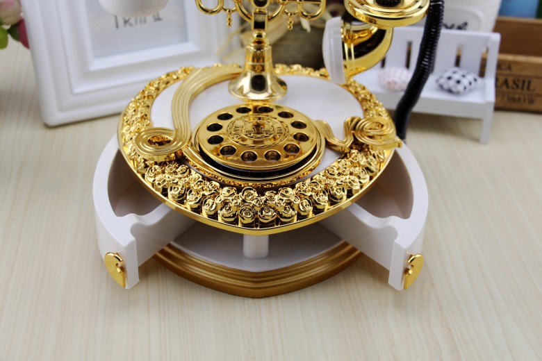 Yl2031 Heart-Shaped Telephone Music Box Creative Eight-Tone Jewelry Box Home Decoration Gift One Piece Dropshipping