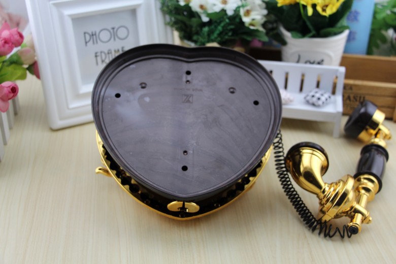 Yl2031 Heart-Shaped Telephone Music Box Creative Eight-Tone Jewelry Box Home Decoration Gift One Piece Dropshipping
