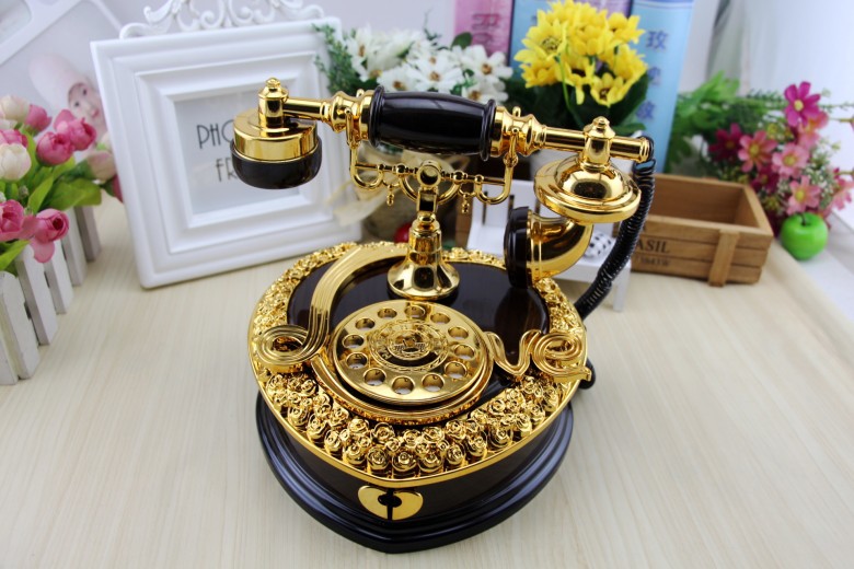Yl2031 Heart-Shaped Telephone Music Box Creative Eight-Tone Jewelry Box Home Decoration Gift One Piece Dropshipping
