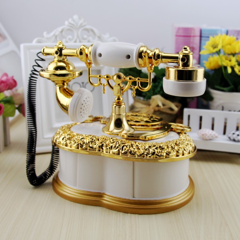 Yl2031 Heart-Shaped Telephone Music Box Creative Eight-Tone Jewelry Box Home Decoration Gift One Piece Dropshipping