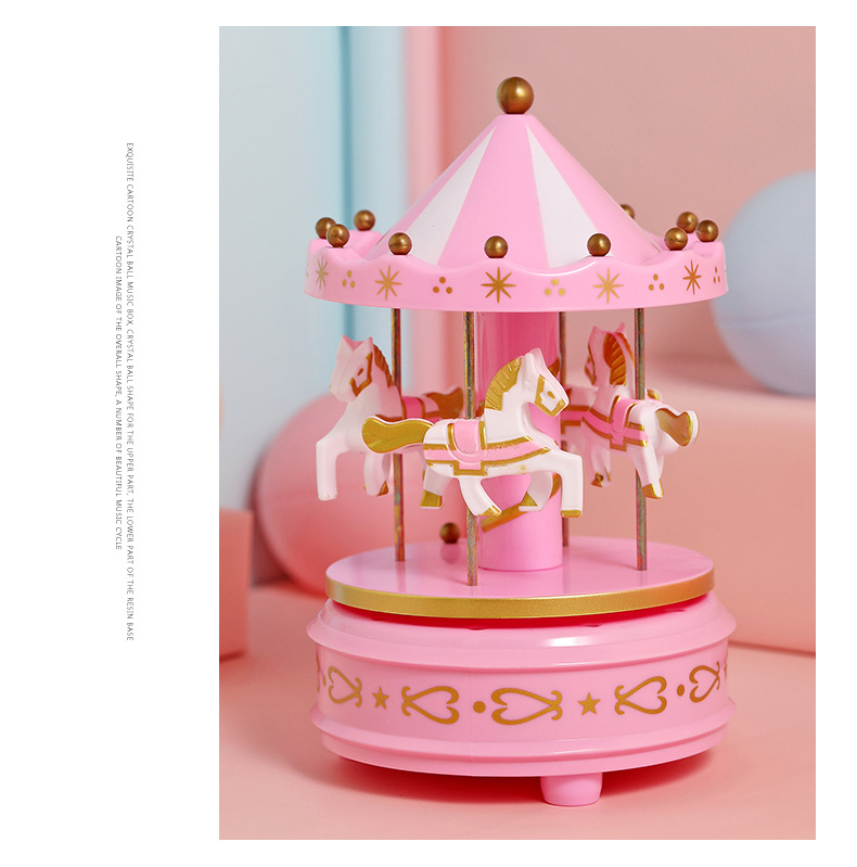 Carousel Music Box Cake Ornaments Birthday Gift Children's Boutique Toy Music Box Student Craft Gift Music Box Carousel Music Box Cake Ornaments Birthday Gift Children's Boutique Toy Music Box Student Craft Gift Music Box