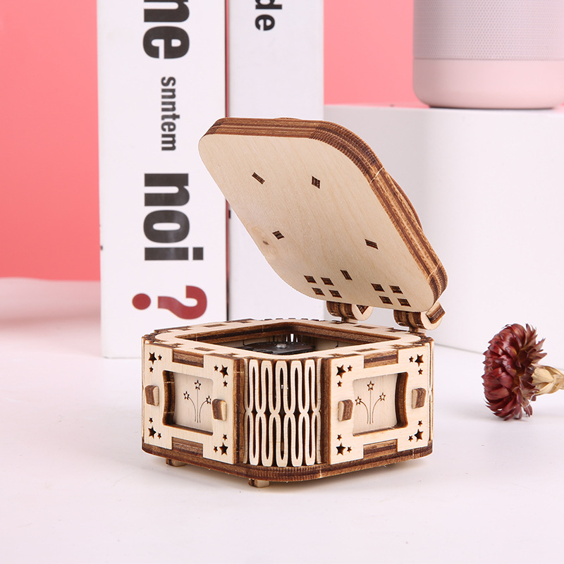 Youge Uguter Star Music Box T703 Wooden Assembled Music Box Creative Gift