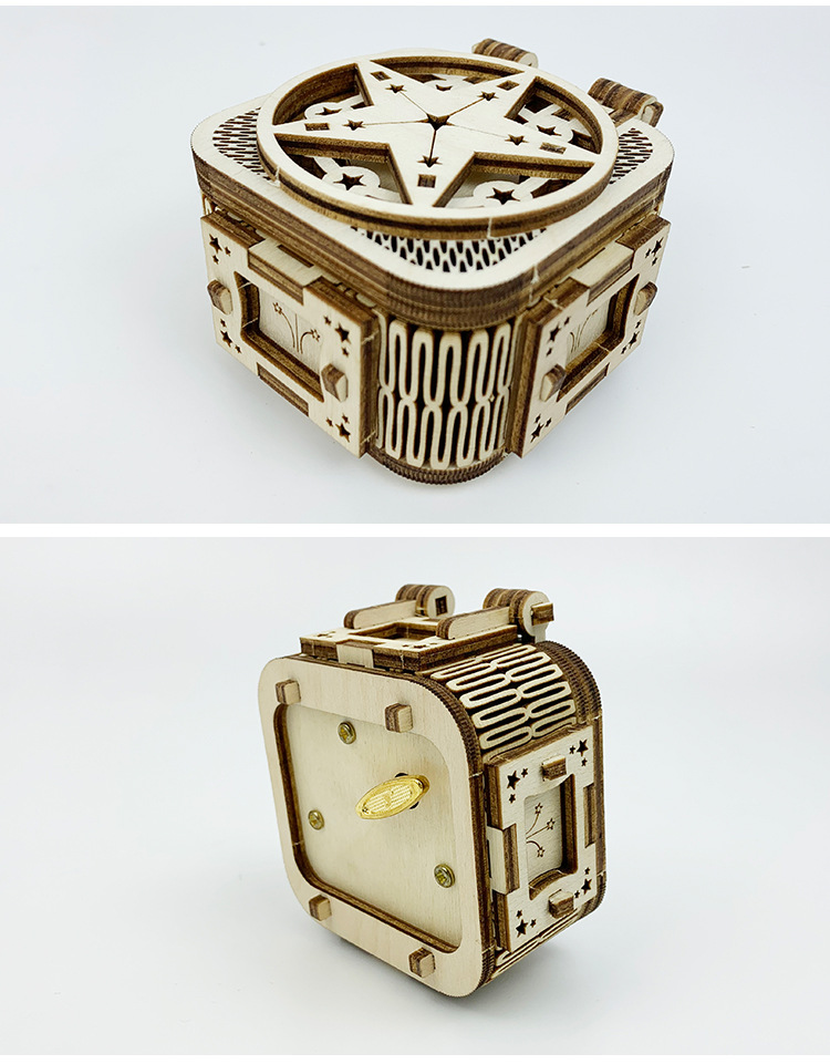 Youge Uguter Star Music Box T703 Wooden Assembled Music Box Creative Gift