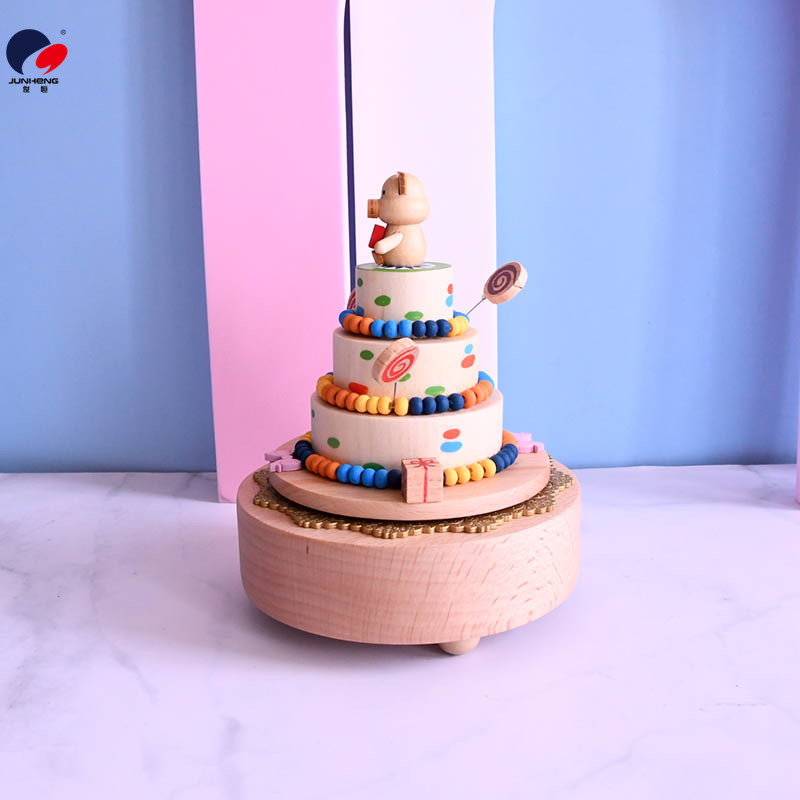 Cat's Sky City Wooden Music Box Clockwork Music Box Birthday Gift Gift for Bestie Girls Rotating Cute Cat's Sky City Wooden Music Box Clockwork Music Box Birthday Gift Gift for Bestie Girls Rotating Cute