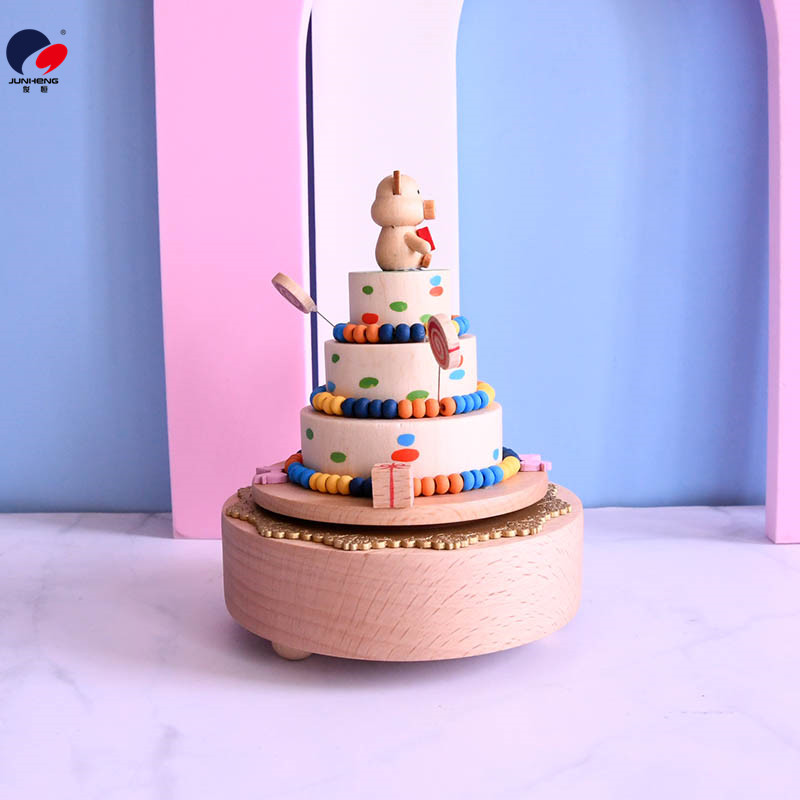 Cat's Sky City Wooden Music Box Clockwork Music Box Birthday Gift Gift for Bestie Girls Rotating Cute Cat's Sky City Wooden Music Box Clockwork Music Box Birthday Gift Gift for Bestie Girls Rotating Cute