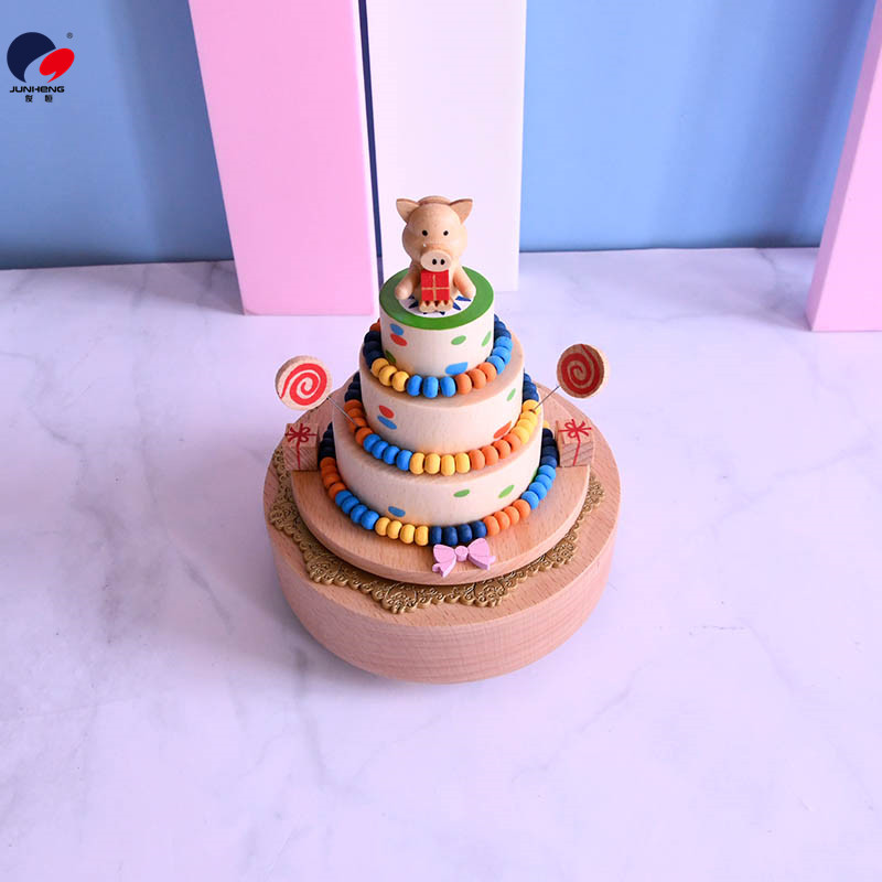 Cat's Sky City Wooden Music Box Clockwork Music Box Birthday Gift Gift for Bestie Girls Rotating Cute Cat's Sky City Wooden Music Box Clockwork Music Box Birthday Gift Gift for Bestie Girls Rotating Cute