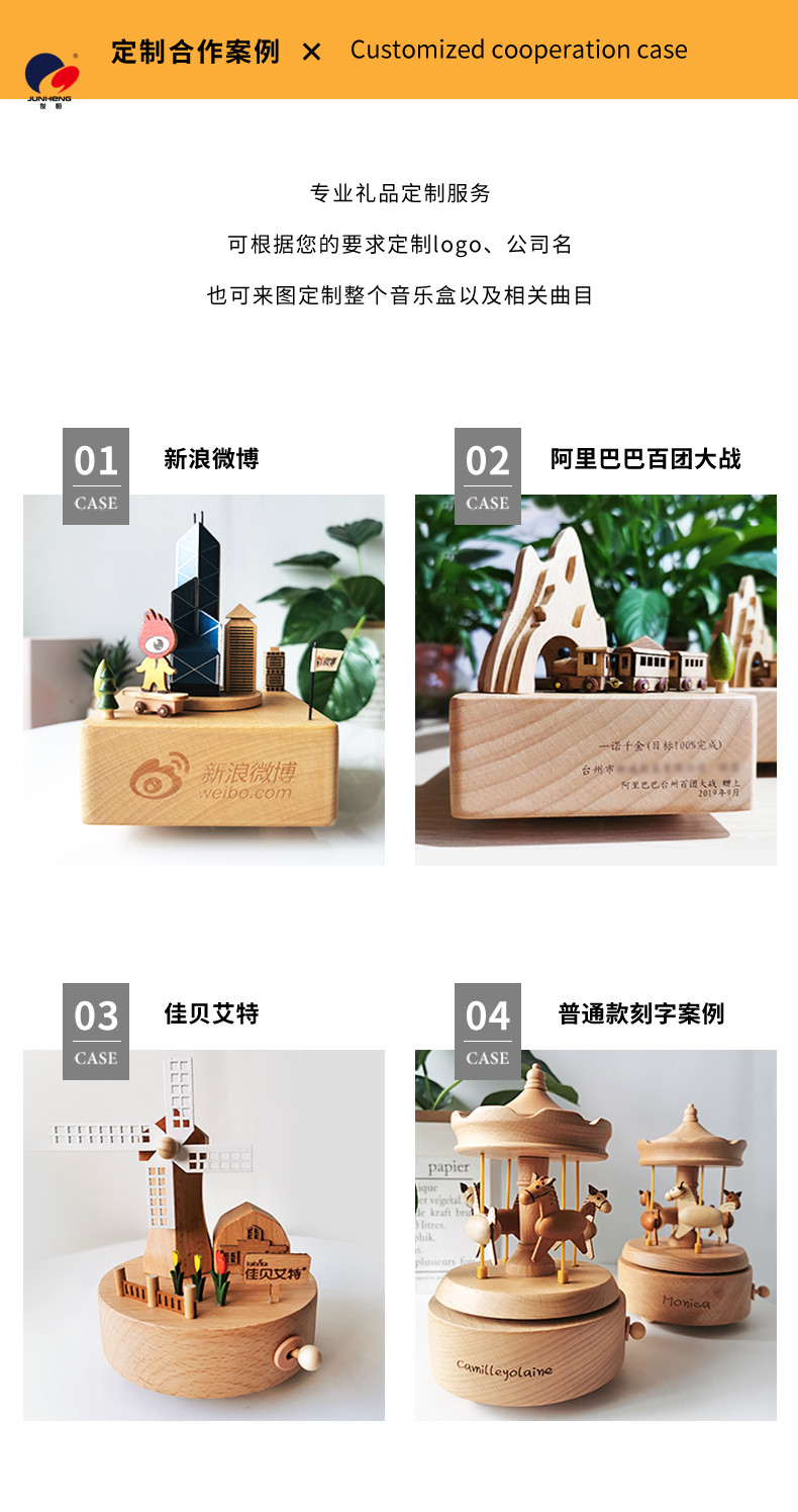 Cat's Sky City Wooden Music Box Clockwork Music Box Birthday Gift Gift for Bestie Girls Rotating Cute Cat's Sky City Wooden Music Box Clockwork Music Box Birthday Gift Gift for Bestie Girls Rotating Cute